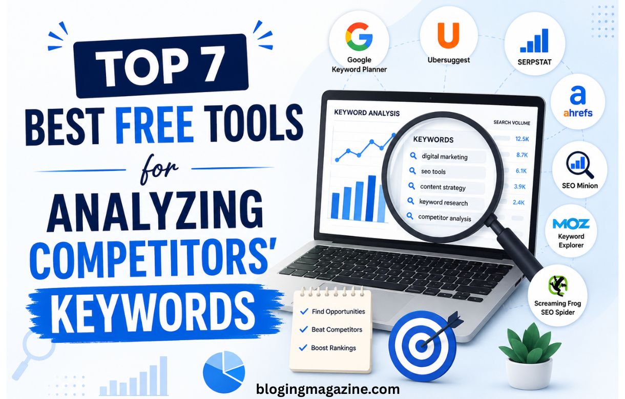 Top 7 Best Free Tools for Analyzing Competitors’ Keywords