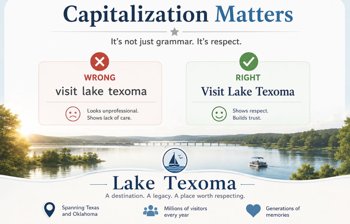 Lake Texoma Should Be Capitalized