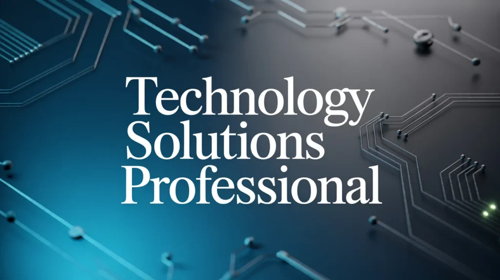 Technology Solutions Professional
