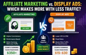 Affiliate Marketing vs. Display Ads: Which Makes More With Less Traffic?